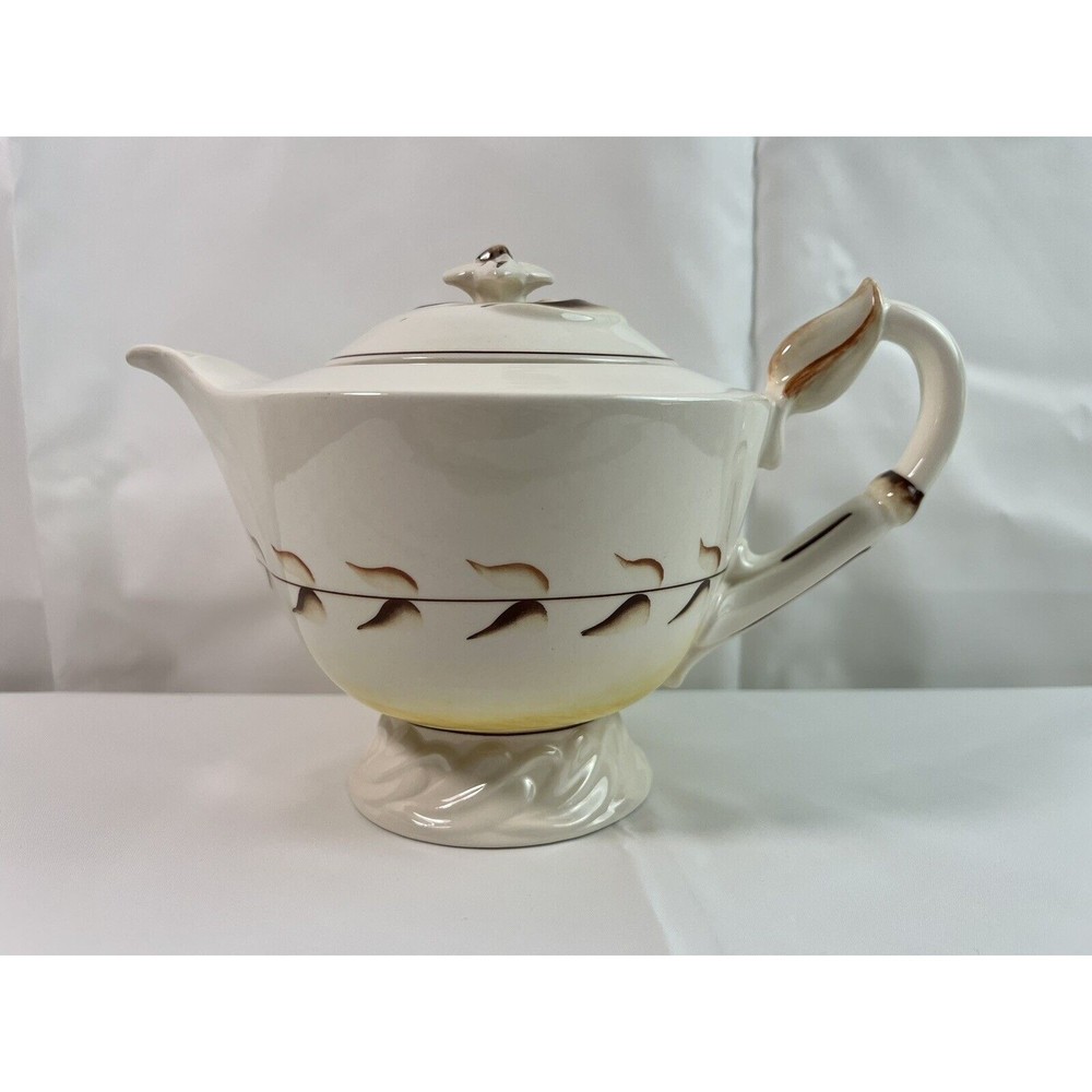 Vintage Vernon Kilns Vernonware Metlox‎ Arcadia Tea Pot Mid Century USA